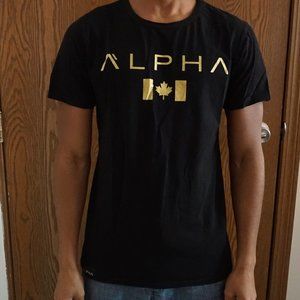 Black "Alpha" tee